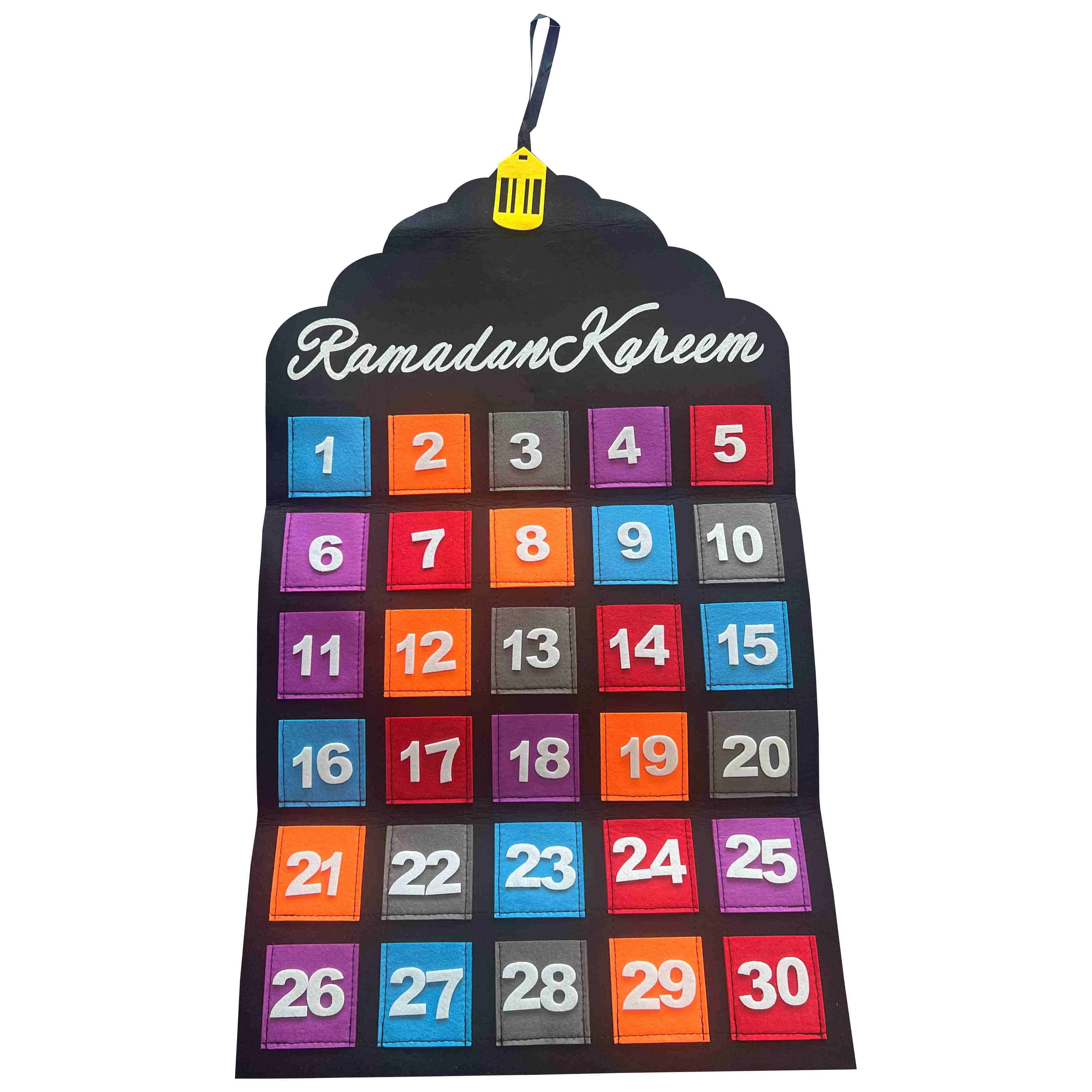 Felt Ramadan Calendar Multicolor 1pcs (613101)